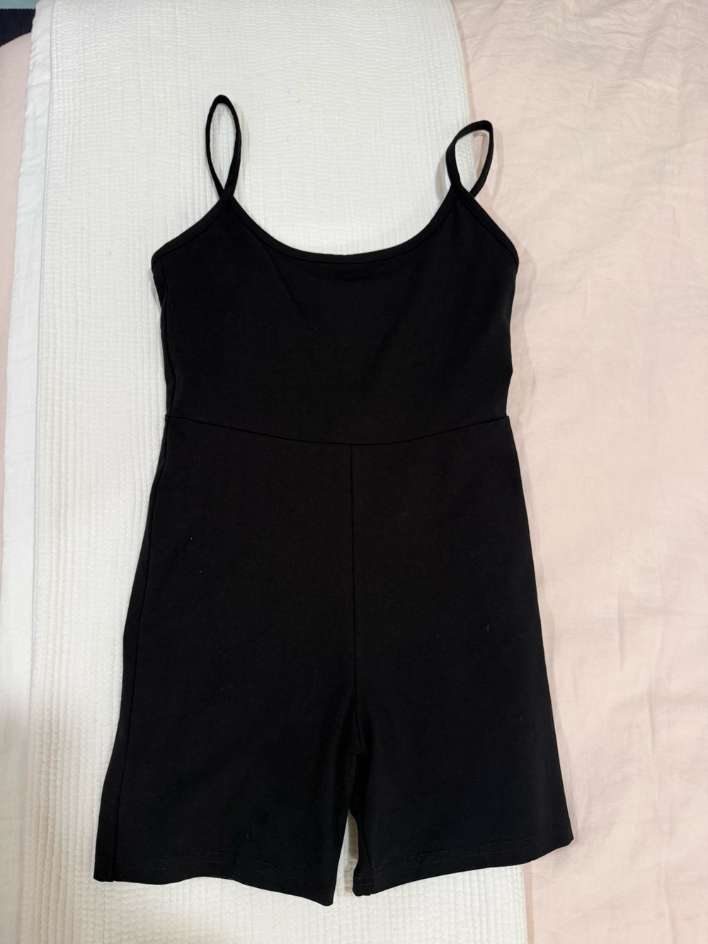 Madewell Black Spaghetti-Strap Romper